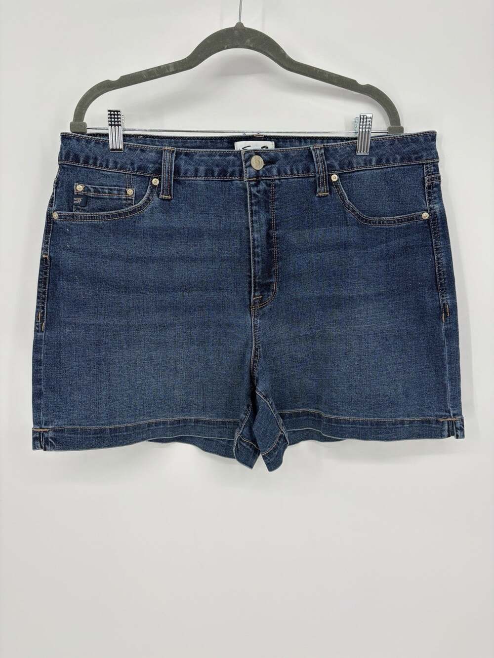 Seven7 Weekend Short Womens Denim Shorts Size 16 Dark Wash Casual Summer